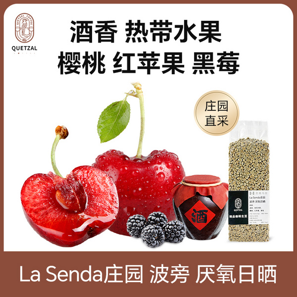 危地马拉 拉森达La Senda庄园 波旁 厌氧日晒精品咖啡生豆