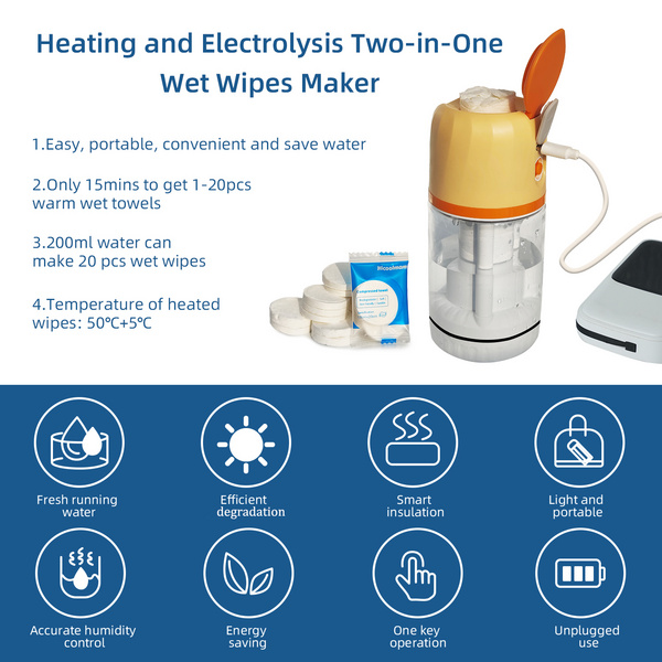 C3 便携湿巾机（电解+加热 二合一