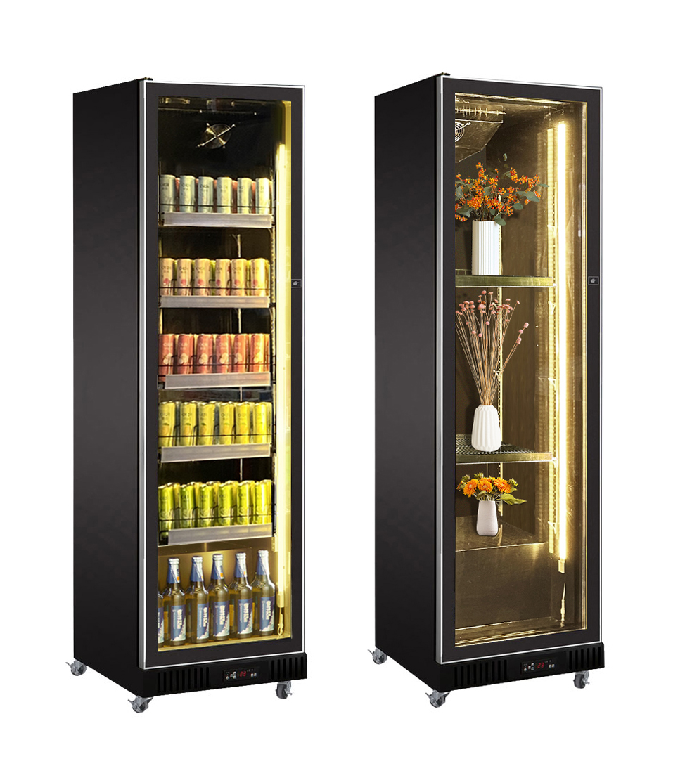 Field Bar Cooler Roses Flower Showcase Cold Merchandising Beer Drink Cabinet  Produce Cooler Display Refrigerator