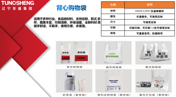 全生物降解塑料购物袋
