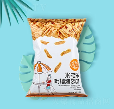 华昇米多乐吮指烤翅味锅巴125g