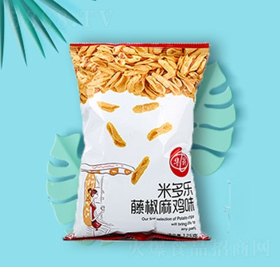 华昇米多乐藤椒麻鸡味锅巴125g