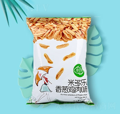 华昇米多乐香葱鸡肉味锅巴125g