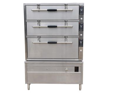 燃气三门分层控制智能蒸柜（秒出蒸汽）