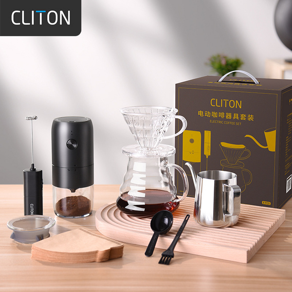 Cliton 2A电动咖啡磨豆机套装