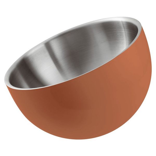 意大利Paderno双壁橙色圆形碗