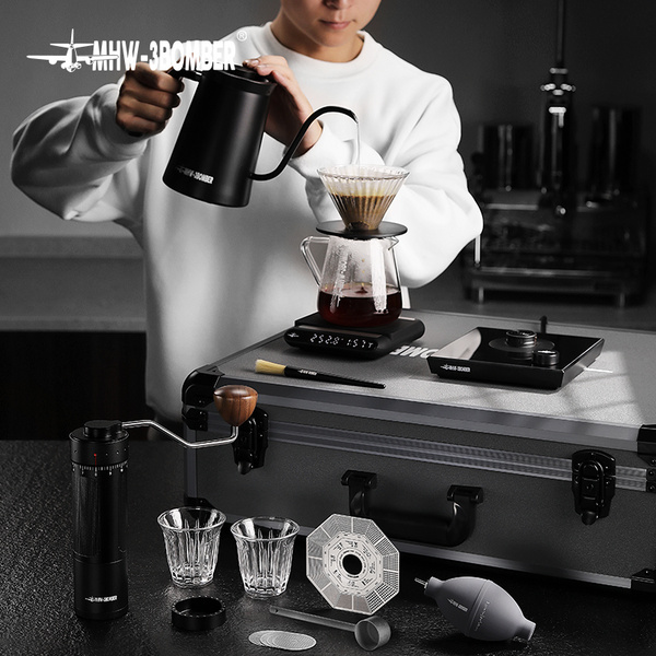 MHW-3BOMBER轰炸机B-3战术箱 便携手冲咖啡壶套装手摇磨豆机 滤杯