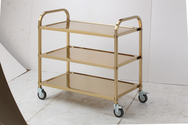 不锈钢方管钛金餐车