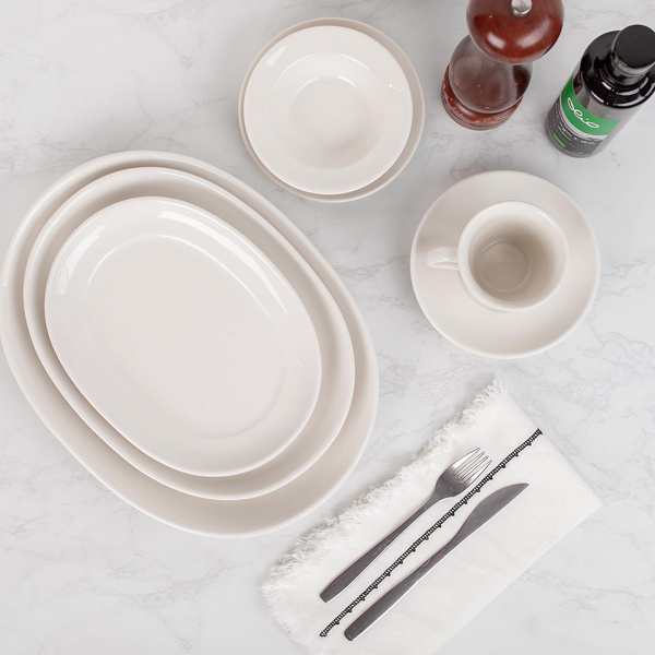 Tuxton德士敦白瓷餐盘系列