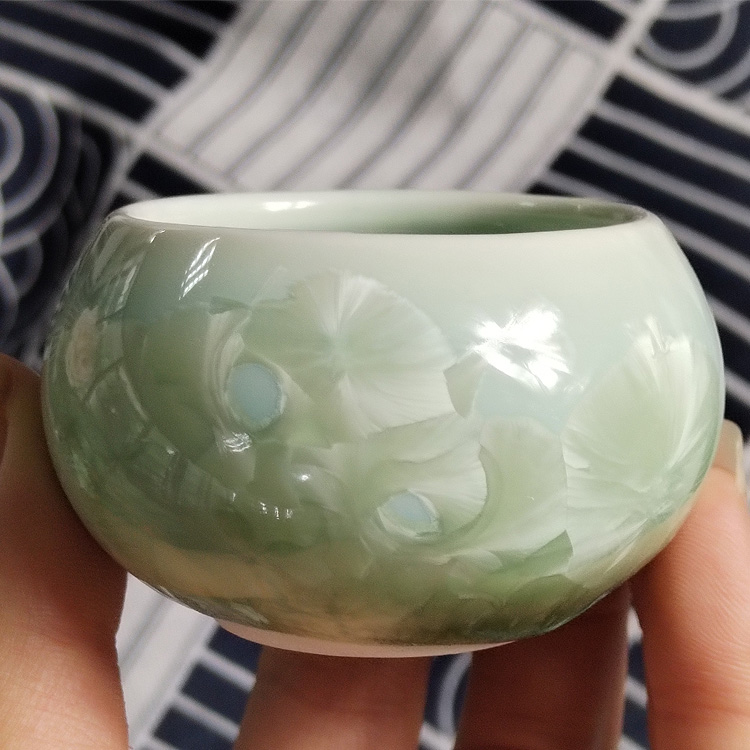 陶瓷窑变 结晶釉小茶壶