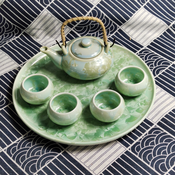 陶瓷窑变 结晶釉小茶壶