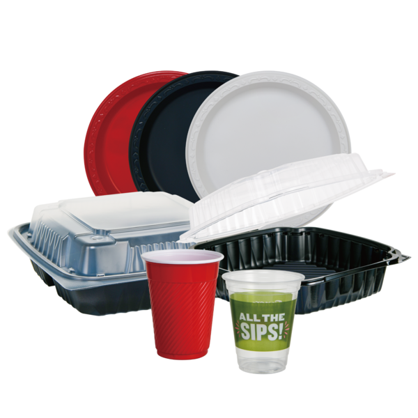 塑料杯、连体餐盒、塑料碗、分体餐盒、餐盘