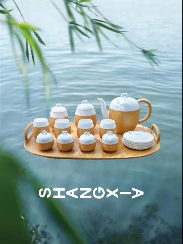 桥系列竹丝扣瓷茶具