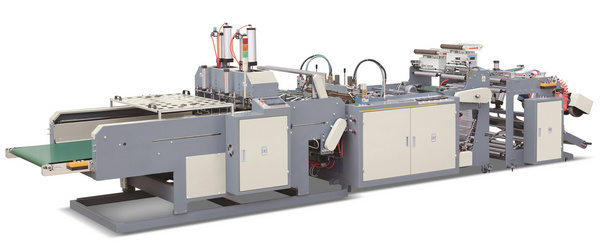GDFR-450*2 全自動(dòng)高速雙線背心袋制袋機(jī)帶糾偏