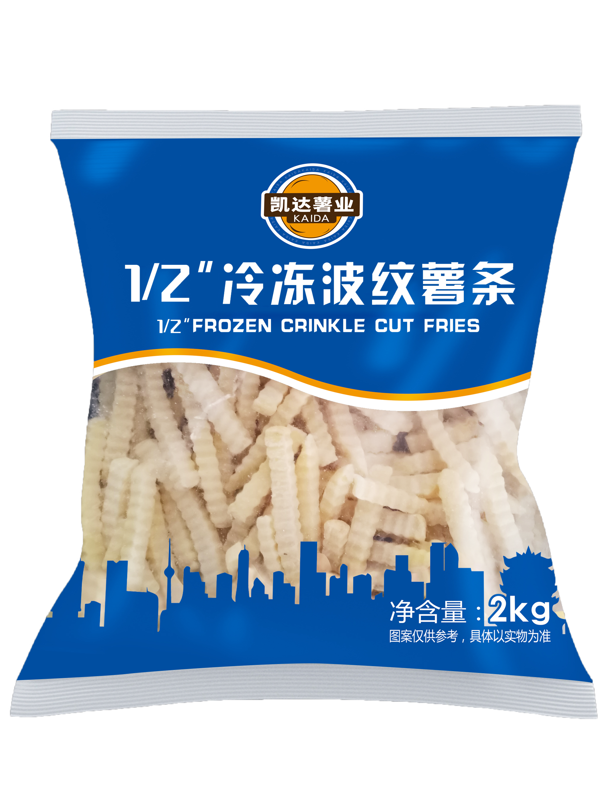 1/2''冷凍波紋薯?xiàng)l