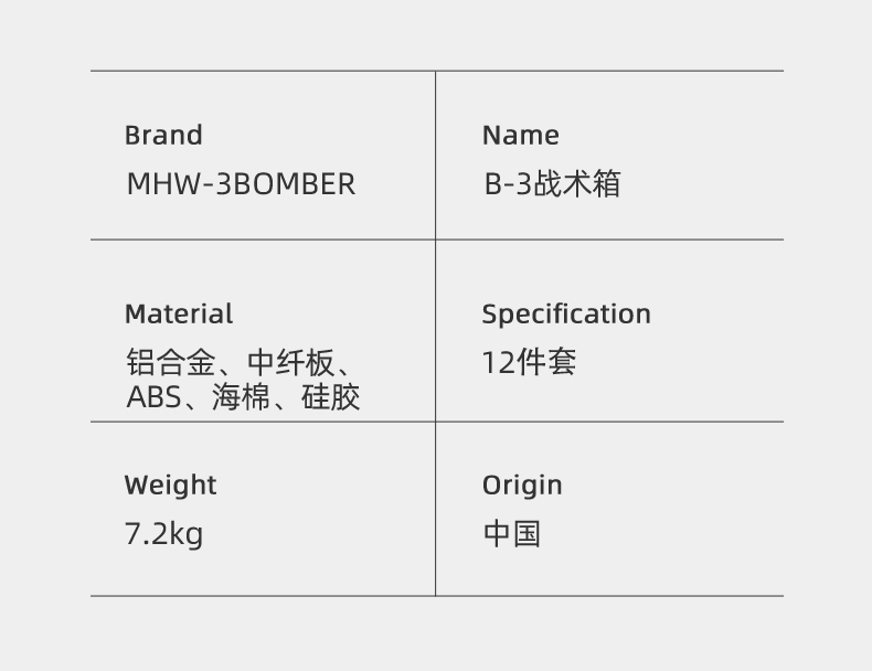 MHW-3BOMBER轰炸机B-3战术箱 便携手冲咖啡壶套装手摇磨豆机 滤杯