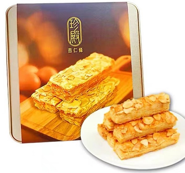 珍殿 中国香港製造杏仁條 225g