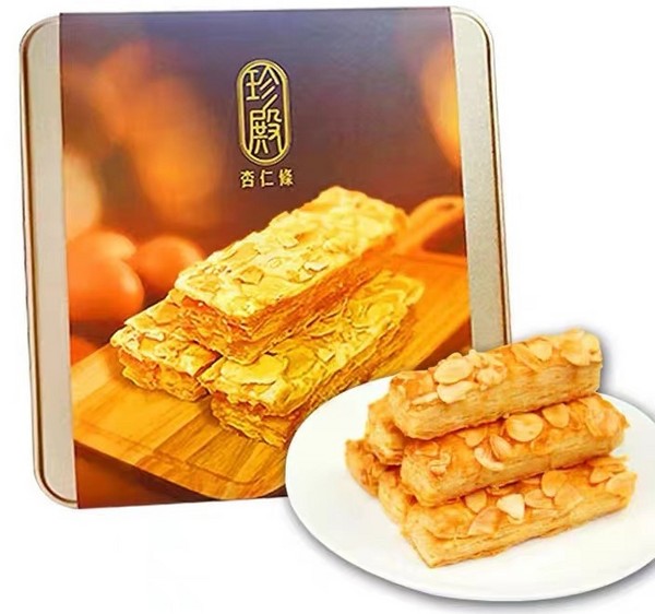 珍殿 中国香港製造杏仁條 225g