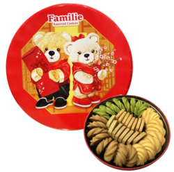 Familie 中國(guó)香港製造雜錦曲奇禮盒 (牛油, 抹茶, 咖啡, 腰果牛油,伯爵茶)  410g