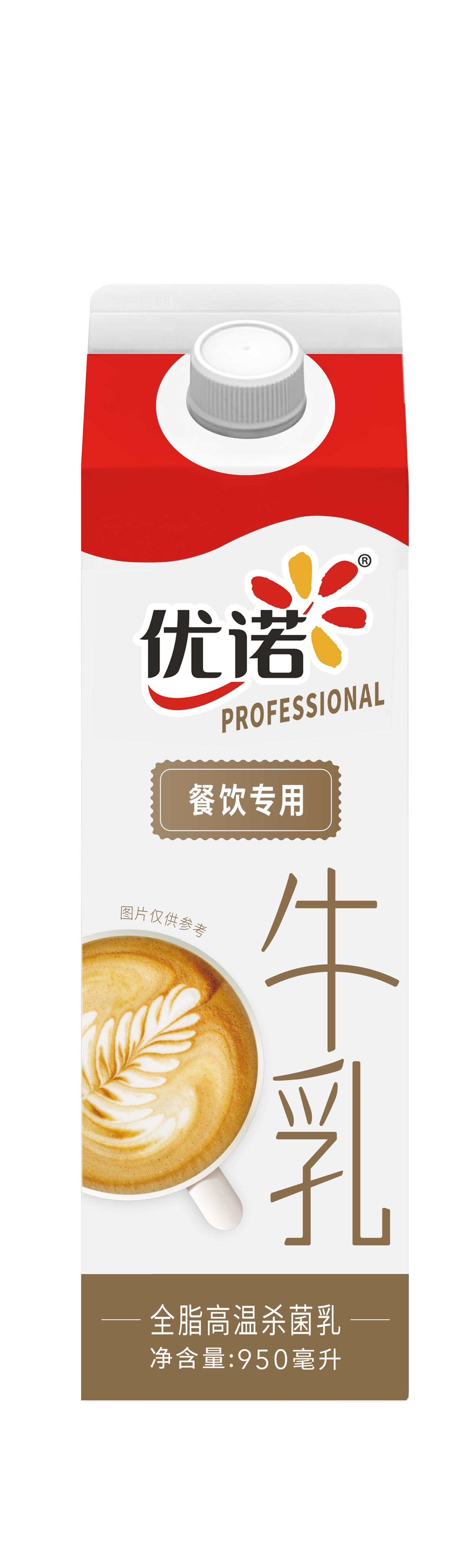優諾4.0+全脂高溫殺菌乳餐飲版950ml