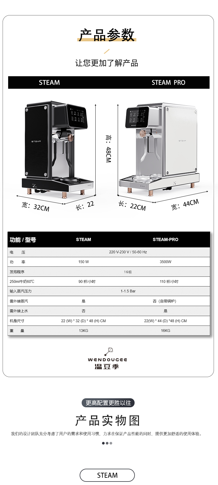 STEAM自动蒸汽发泡机