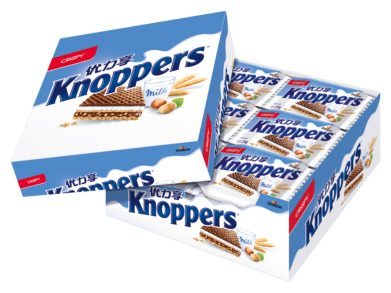 knoppers牛奶味榛子威化餅干600g