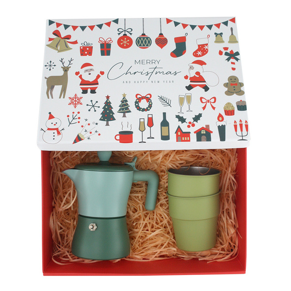 C40063 圣诞摩卡壶套装