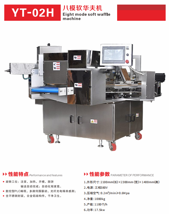 YT-02H八模軟華夫機