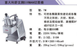 切菜机系列：TM