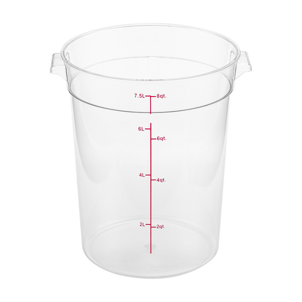 7 Qt. Clear Round Polycarbonate Food Storage Container