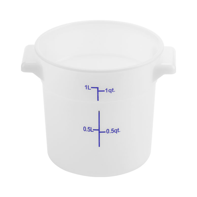 1 Qt. Round Polypropylene Food Storage Container