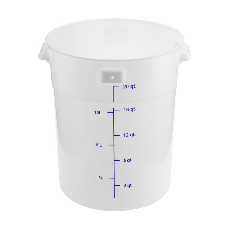 22 Qt. Round Polypropylene Food Storage Container