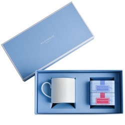WEDGWOOD威基伍德几何马克杯+随身包茶罐礼盒