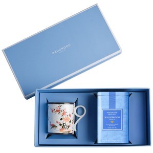 WEDGWOOD威基伍德           漫游美境东方牡丹马克杯+原味茶罐礼盒