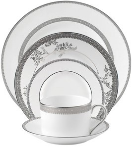 Vera Wang王薇薇白金蕾丝餐具5件组