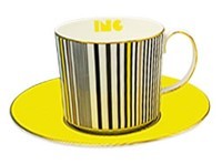 WEDGWOOD特价款黄色杯碟组