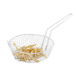CULINARY IRON BASKET(MIDDLE MESH) 喷粉中孔炸篮 J33011-J33013