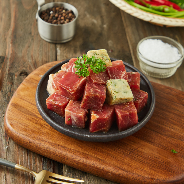 蒜香黄油牛肉粒