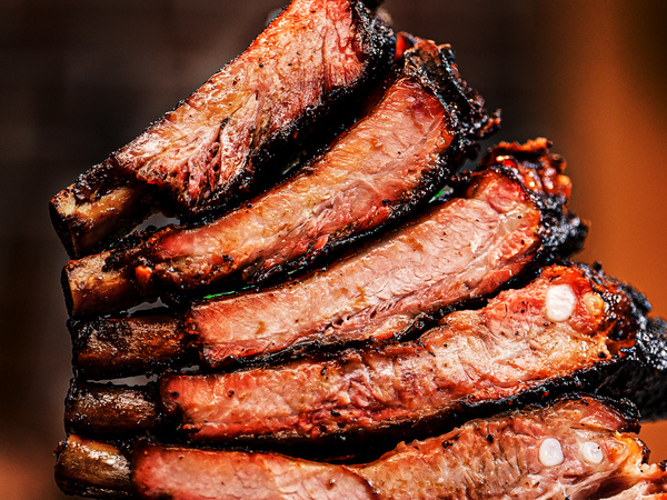 美式烟熏猪肋排
