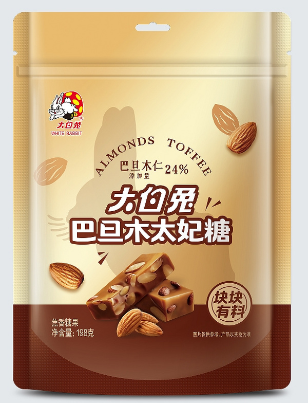 大白兔198克巴旦木太妃糖