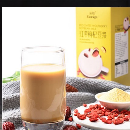 红枣枸杞豆浆