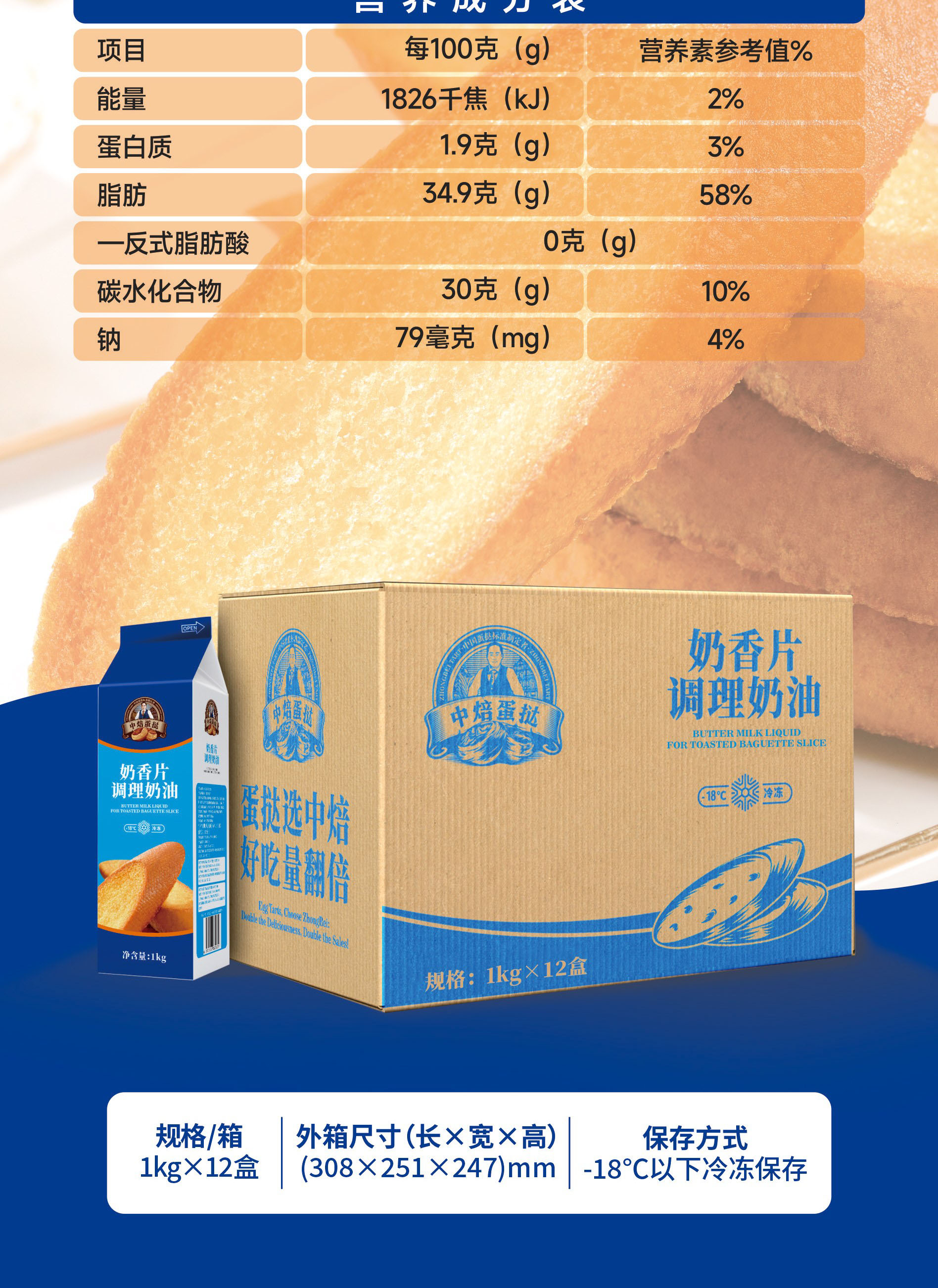 奶香片调理奶油