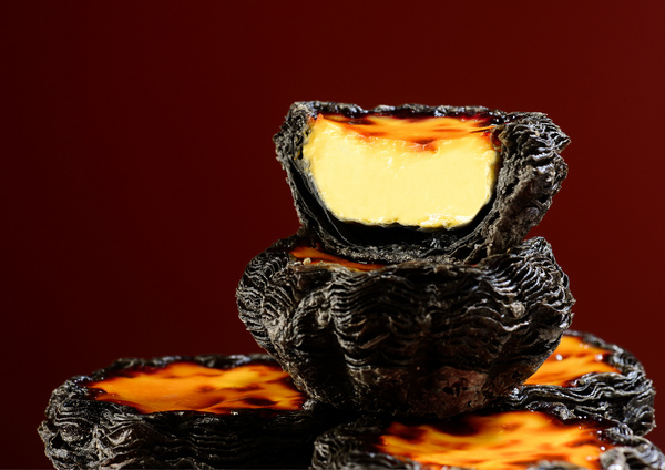 墨鱼汁太阳花挞皮