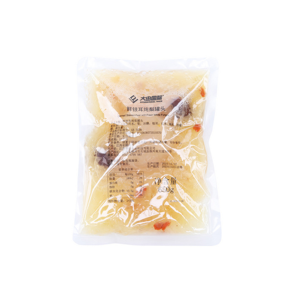 鲜银耳炖梨罐头