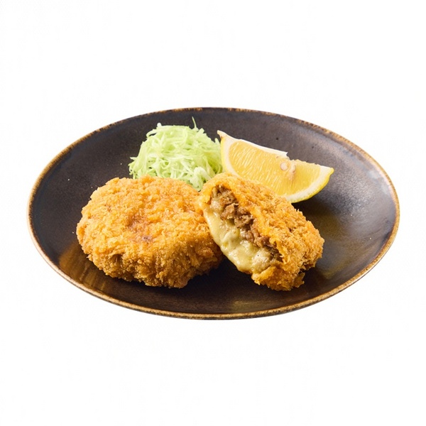 蔡长青日式马苏里拉芝士牛肉饼（2个）200g（冷冻长保）