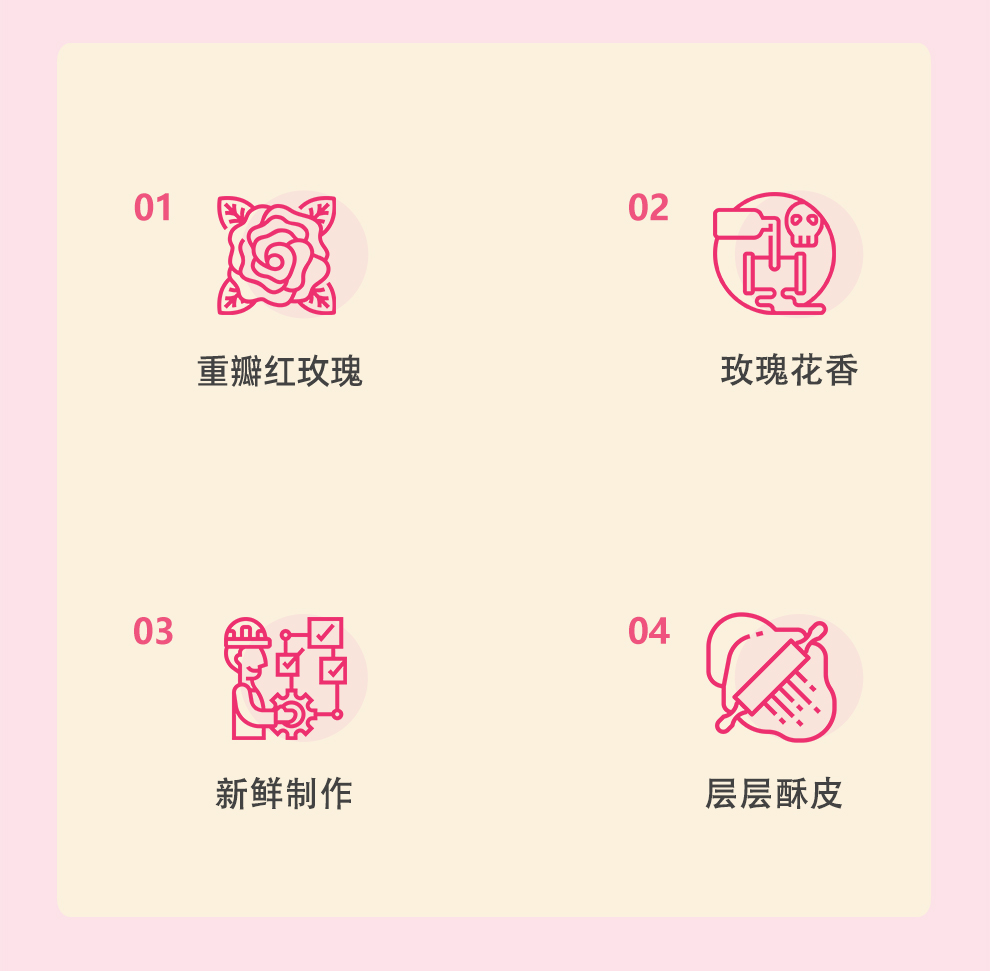 紫金玫瑰鲜花饼