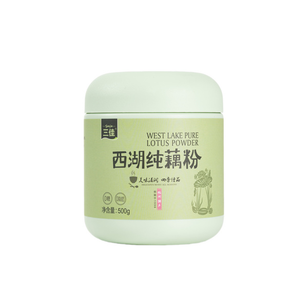 西湖纯藕粉罐装500g