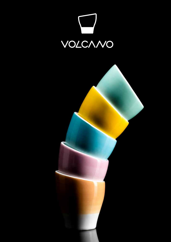 VOLCANO line (porcelain cups) 水彩渐变系列 单层陶瓷杯