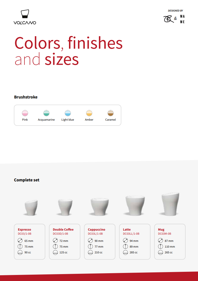 VOLCANO line (porcelain cups) 水彩渐变系列 单层陶瓷杯