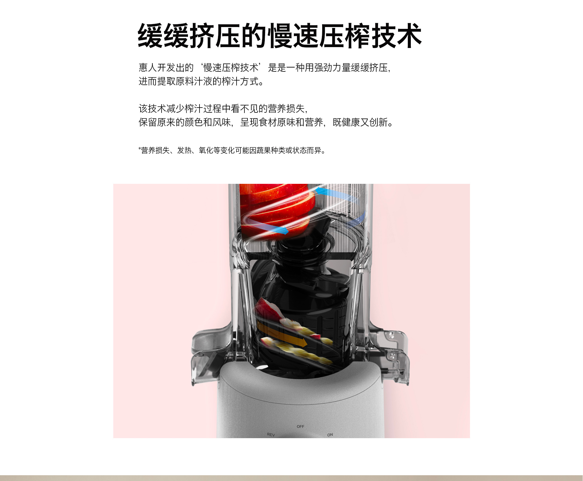 惠人Hurom 韩国原装 H310A  原汁机榨汁机  家用 渣汁分离果汁机